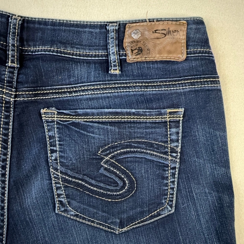 Silver Jeans Suki Bootcut Mid Rise Stretch Denim Womens Blue Jeans 38x29.5